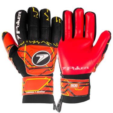 Imagem de Luva de Goleiro Semi Profissional Poker Multiterreno Champion 9, Pt, V