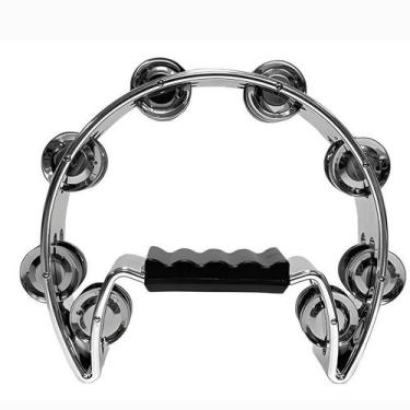 Imagem de Pandeiro liverpool meia lua prata