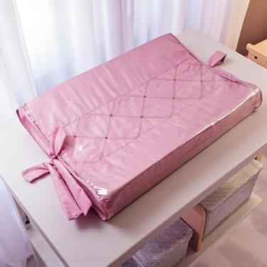 Imagem de Trocador Anatômico De Cômoda Luxo Rosa Plastificado