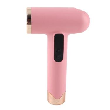 Imagem de Secador de Cabelo Recarregável USB, 15600mAh de Alta Velocidade de Motor Compacto Secador de Cabelo Baixo Ruído Baixo para Dormitório de Acampamento Ao Ar Livre (PINK)