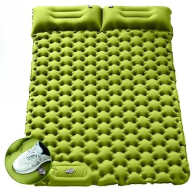 Imagem de Colchão Inflável Casal Automático Para Acampar 196cm*125cm (verde)