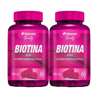 Imagem de Kit 2X Biotina 45mcg - 60 Cápsulas - Herbamed-Masculino