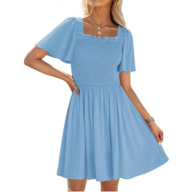 Imagem de Vestido feminino ZESICA, de 2025, casual, manga esvoaçante