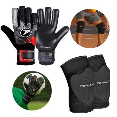 Imagem de Combo Luva de Goleiro Infinity + Joelheira Indoor Pro Poker-Unissex