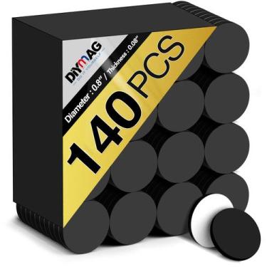 Imagem de Pontos magnéticos DIYMAG 140 unidades de fita adesiva de 2 x 0,1 cm