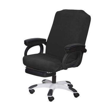 Imagem de Capa de cadeira de escritório SARAFLORA Medium Black Zipper