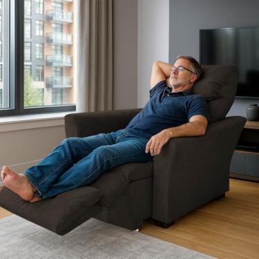 Imagem de Poltrona Retrátil e Reclinável Modelo Mariane Marrom