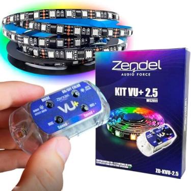 Imagem de Central Zendel VU RGB Ritmico + Fita Led 2811 12v 150 Leds