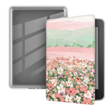 Imagem de Akacy Capa macia transparente com padrão pintado para o novo Kindle de 6 polegadas (11ª geração - edição 2024/2022), capa protetora leve para Kindle edição 2024/2022 e-reader 11ª geração (34)