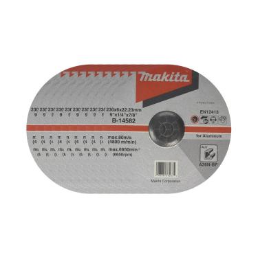 Imagem de Disco De Desbaste 9 230x6.0x22mm Para Alumínio Makita B-14582 - 10 Unidades