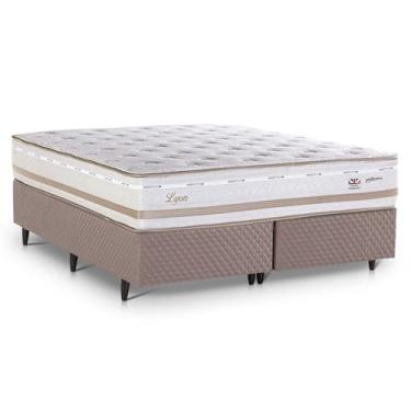 Imagem de Cama Box King Herval Lyon, Molas Maxspring, 70x193x203 cm