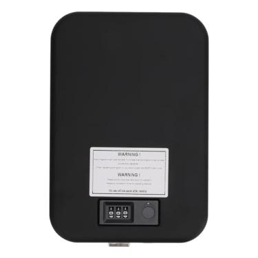 Imagem de Asixxsix Cofre Portátil, Caixa de Segurança Biométrica de Impressão Digital Em Placa de Aço Com Código de Combinação, Bateria 300mAh, Acesso de Desbloqueio Rápido, Caixa Pequena