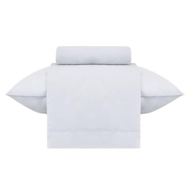 Imagem de Jogo de Cama Solteiro 200 fios Buddemeyer Gran Percalle Classic Cinza