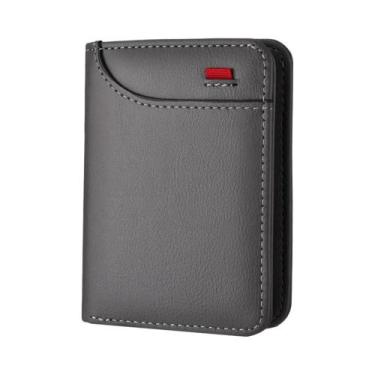 Imagem de Carteira Vertical Mini Masculina Multi Cartões Bolsa Para Licença De M