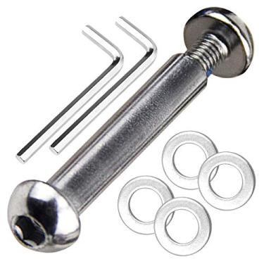 Imagem de OTFAITP M8 8mm x 8.8 Grau Eixo de Aço Carbono Allen Parafuso Conjunto para Frente Traseira 2 3 4 Rodas Stunt Scooter Traço Adolescente/Adulto Kick Scooter-800+lb Capacidade (42mm)