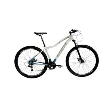 Imagem de Bicicleta Bike Aro 29 MTB Aluminio KSX SD7 24V Marchas Index Cabeamento Interno Feminina (AZUL COB C/BRANCO (ADS ROSA), 17)
