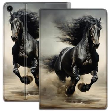 Imagem de Capa para Samsung Galaxy Tab A9+/A9 Plus 5G 11 polegadas 2023 2024 (SM-X210/X216/X218), suporte dobrável ajustável e despertar/hibernar automático, capa inteligente de proteção à prova de choque,