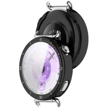 Imagem de LOKEKE Capa protetora compatível com Huawei Watch GT 6, capa protetora de TPU de cobertura total compatível com Huawei Watch GT 6 de 41 mm (preto)