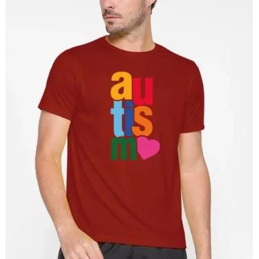 Imagem de Camiseta Camisa Algodão Feminina Masculina Adulto Campanha Abril Azul 