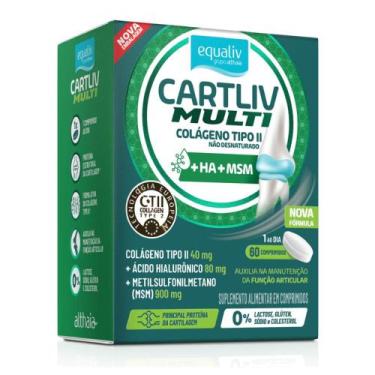 Imagem de Cartliv Multi Colageno Tipo II+Ha+Msm 60cp Rev - Equaliv