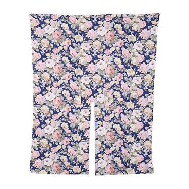 Imagem de Ainoli 3 em 1 capa de assento infantil para bebê, avental para lenço e amamentação (Flores azul marinho)