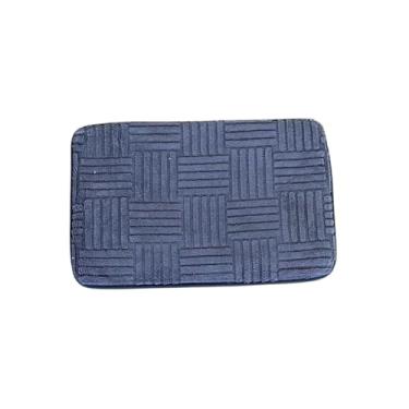 Imagem de Tapete Retangular Relevo Geométrico, 100% Poliéster, 40x60cm, Sortido (Cinza, Rosa, Azul, Bege, Preto), Macio e Confortável, 125g