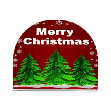 Imagem de Qilmy Suporte de guardanapo acrílico de árvore de Natal brilhante, porta-guardanapos para mesas cozinha restaurante decoração de casa, suporte decorativo moderno para guardanapos de coquetel de papel