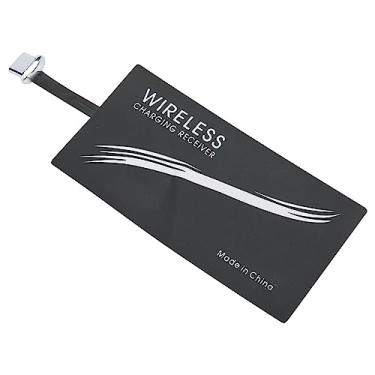 Imagem de Hyuduo Adaptador de Receptor de Carregamento Sem Fio, Receptor de Carregador USB C Com Silicone Autoadesivo para, Tecnologia Rápida e Inteligente de Microchip, Adesivo de Carregamento Portátil Leve
