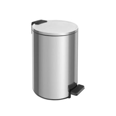 Imagem de Lixeira Loop Tramontina em Aço Inox com Pedal e Balde 5 Litros