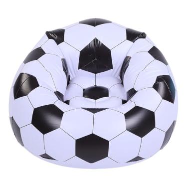 Imagem de AUNMAS Cadeira Inflável da Bola de Futebol, sofá Recarregável do Futebol da Explosão do Pvc Portátil para o Piquenique Praia Piscina Jardim Quarto