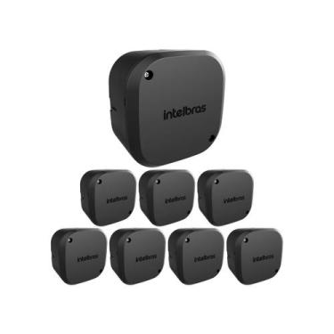Imagem de Kit 8 Caixas de Passagem Plástica Câmeras Bullet/Dome Interno VBOX 110