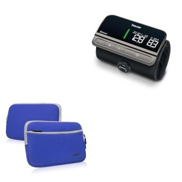 Imagem de BoxWave Capa compatível com Beurer BM81 - SoftSuit com bolso, capa de neoprene macia bolso com zíper - Super azul