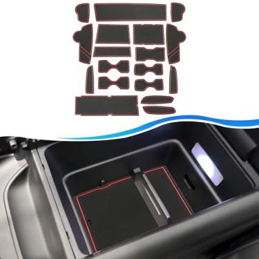 Imagem de SXCY Para Hyundai Santa Fe 2024 2025 Acessórios Suporte de copo Inserções Forro 2025 Santa Fe Tapetes de Porta 2025 Santa Fe Acessórios Porta-copos Porta-copos Inserções Forro Tapetes Impermeáveis