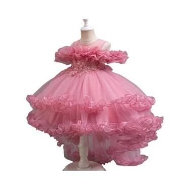 Imagem de Vestido De Lantejoulas Princesa Flor Para Meninas, Festa De Casamento 