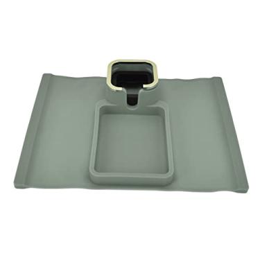 Imagem de Cryfokt Bandeja de Suporte de Copo de Braço de Silicone Com Desempenho Estável para sofá de Varanda de Sala de Estar, Fornecimento Doméstico (Verde atualizado)