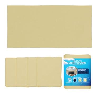 Imagem de KastLite Pacote com 4 capas de luz fluorescente de brilho suave para luzes de teto - Sombra magnética de 6 x 1,2 m de tecido magnético à prova de fogo - difusor aconchegante para sala de aula
