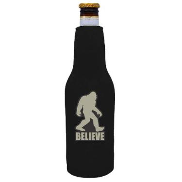 Imagem de Garrafa de cerveja Coolie Junction Bigfoot Believe Coolie (preta)