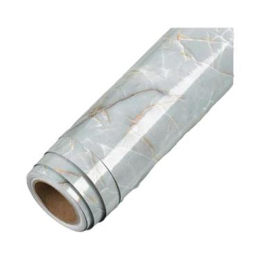 Imagem de Papel De Contato Vinílico Autoadesivo Branco Brilhante À Prova d'Água 