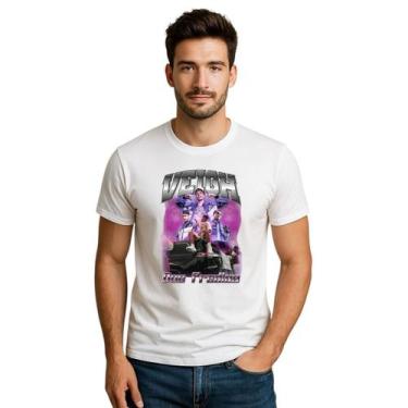 Imagem de Camiseta Masculina Veigh Dos Predios Preta Branca Lançamento, Branco, 