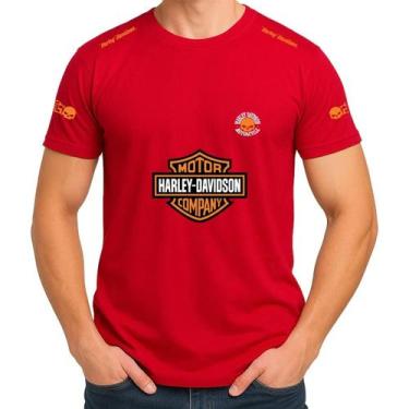 Imagem de Camiseta Camisa Blusa Masculina Feminina 100% Algodão Harley Davidson 