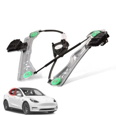 Imagem de Predep Regulador de janela elétrica do lado do passageiro traseiro direito sem motor compatível com Tesla Model Y 2020-2023