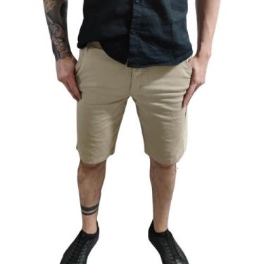 Imagem de Bermuda em Sarja Sport Fino Bege Claro - Next Jeans, 44