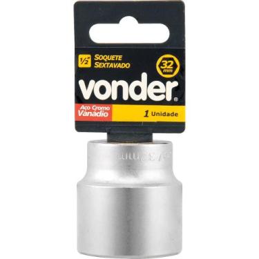Imagem de Soquete sextavado enc 1/2" 11mm curto vanád. Vonder