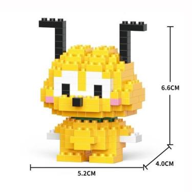 Imagem de Brinquedo Blocos de Montar Infantil Brinquedo Educativo Animais De Bri