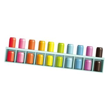 Imagem de JunZheHub Kit Jogo de Combinar Cores em Garrafas - Jogo de Adivinhar Cores - Presente Ideal para Família E Festas