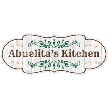 Imagem de Placa de parede ou porta de cozinha Designer Plus Abuelita | Placas espanholas engraçadas para lojas e empresas - Grande