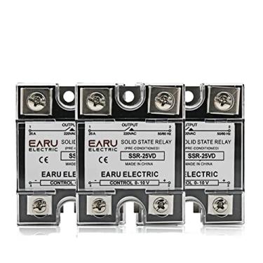 Imagem de SSR-10VD SSR-40VD SSR 25A 80A 100A Monofásico Relé de Estado Sólido Módulo Regulador de Tensão Entrada 0-10V Saída 220VAC Radiador (Tamanho: 80A)