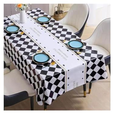 Imagem de Toalha de mesa retangular colorida toalha de mesa lavável tecido poliéster festa de casamento banquete acampamento tapete de mesa (5.140 x 220 cm)