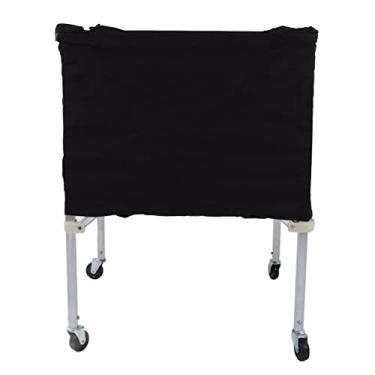 Imagem de Carrinho de Armazenamento de Bola, Carrinho de Bola de Rodas Preta Dobrável de Fácil Acesso para Basquete