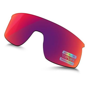 Imagem de Bowyer Lentes de reposição polarizadas para jovens para óculos de sol Oakley Resistor OJ9010 - Espelho magenta escuro